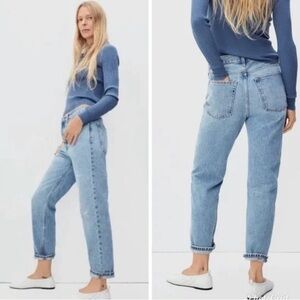 EVERLANE The Relaxed Straight Fit 100% Organic Cotton Jean Light Wash 30